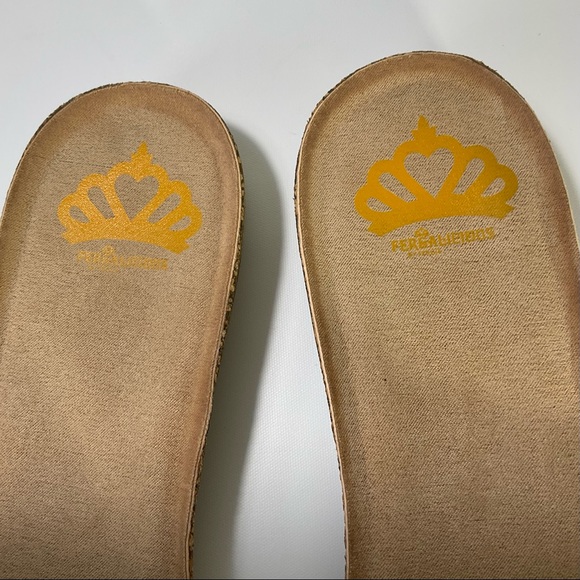 Fergalicious Moshi Sunflower Sandals Yellow Knotted Upper Cushion Insole Sz 8M - Picture 12 of 16